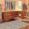Baxton Studio Arvid Mid-Century Tan Faux Leather and Walnut Brown Finished 2-PC Wood Dining Nook Banquette Set 175-10837-Zoro - alternate 4
